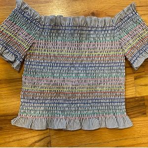 rainbow ruched top